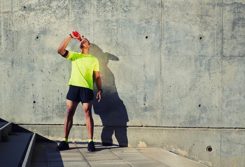 Sport Ernährungsplan: ausreichend trinken!
