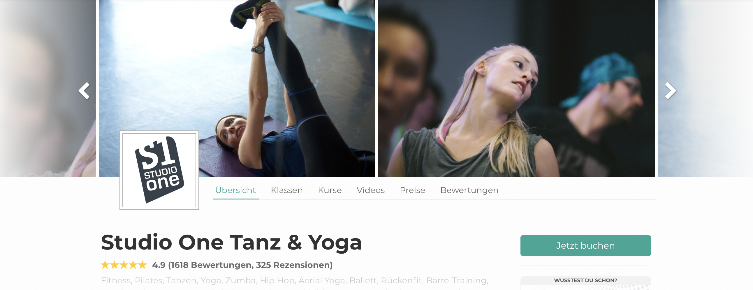 Studio One ist top Yoga Studio in München